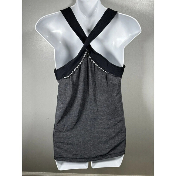 Lululemon Free To Be Wild Tank Women's Size 6 Medium Heathered Black Luon - Picture 2 of 5